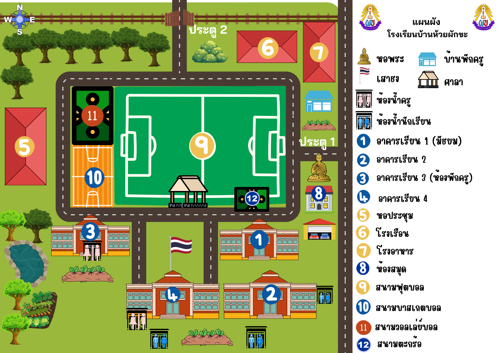 แผนผังอาคารสถานที่การแข่งขัน